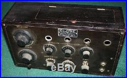 1923 GLOBE MODEL 810 Wood Case Tube Battery Radio, Vintage, Antique, Scarce
