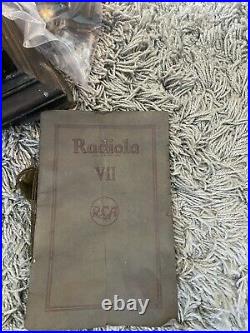 1923 rca radiola VII reciever with original manual Very Rare Vintage