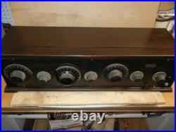 1925 1st version Miraco Ultra5 TRF radio, Ham Estate, Great Decal, silver dials 1925 1st version Miraco Ultra5 TRF radio, Ham Estate, Great Decal, silver dials