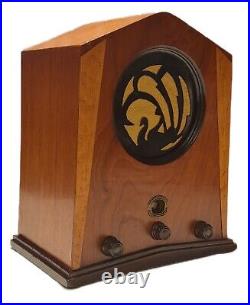 1930 Jackson Bell 62 Swan Cathdral TRF Radio Restored, Works