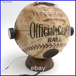 1930's-40's Antique Trophy Official League Ball Baseball Globe Tube Radio RARE