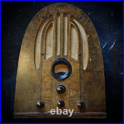 1930's Philco Vintage Cathedral 36 37 Tube Radio Untested 37-61