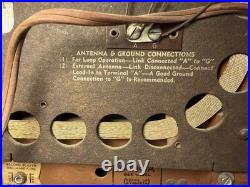 1930's Vintage Wooden tabletop Radio Westinghouse W-R-288. Tested. Works