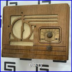 1930s Antique Wood Silvertone Vintage Tube Radio Tuning Dial 4630 4631 Portable