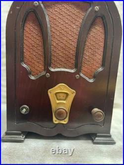 1931 Graybar Graybarette 4 GB4 Cathedral Tube Radio Vintage Antique RCA