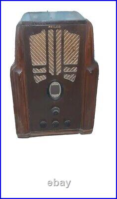 1936 Philco 620 Tombstone Antique Radio Not Working Vintage Electric