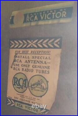 1937 RCA 85T2 Vintage AM Radio Tombstone Upright