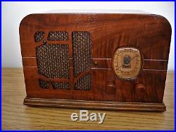 1937 Restored Vintage Delco AM Broadcast Table Radio OUTSTANDING