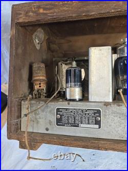 1938 Truetone Model D719 Vintage AM 4 Tube Radio Wood Cabinet Restorative 1938 Truetone Model D719 Vintage AM 4 Tube Radio Wood Cabinet Restorative