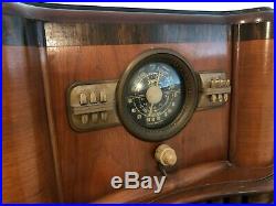 1939 Antique Vtg Art Deco Pre-WWII Zenith 10S464 AM/Shortwave Console Radio 5808