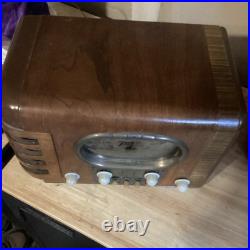 1939 Vintage Zenith Radio 5 S319 Wood Cabinet Tabletop Tested Works Beautifully
