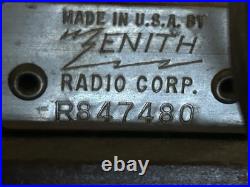 1939 Vintage Zenith Radio 5 S319 Wood Cabinet Tabletop Tested Works Beautifully