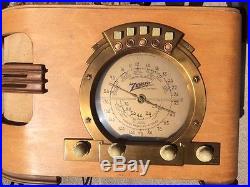 1939 Vintage Zenith Radio Model 6S321 Shortwave Police B'Cast Automatic WORKS