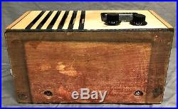 1940 Restored ADDISON #2 BLONDE Maple/ BLACK Vintage Vacuum Tube Radio