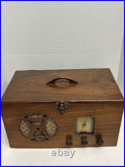 1940's Vintage Meissner Wooden Tube Radio Model K9 10-1199