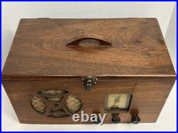 1940's Vintage Meissner Wooden Tube Radio Model K9 10-1199