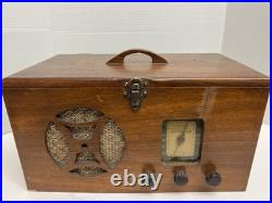 1940's Vintage Meissner Wooden Tube Radio Model K9 10-1199
