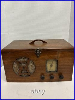 1940's Vintage Meissner Wooden Tube Radio Model K9 10-1199