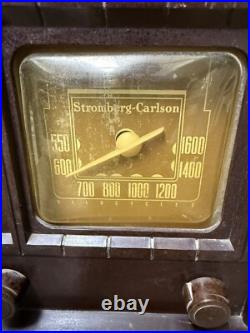 1940s Stromberg Carlson MODEL 1100 Vacuum Tube Radio Bakelite Vintage Working