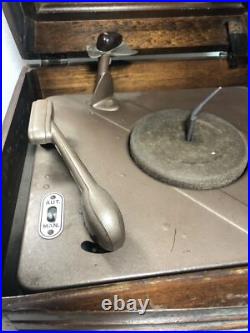 1940s Vintage Philco Tube Radio and Record Player, Wooden Case, Model 46-1203 1940s Vintage Philco Tube Radio and Record Player, Wooden Case, Model 46-1203