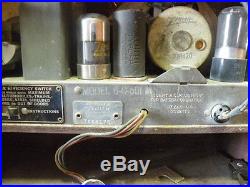 1941 Vintage Zenith Wave magnet radio model 6A-19 in working condition
