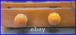 1945 FADA 1000 BULLET CATALIN RADIO Rare Butterscotch Turns On Light Works