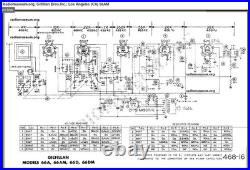 1946 Gilfillan Radio Model 66-A Vintage Tube AM Radio Claro Walnut Cabinet
