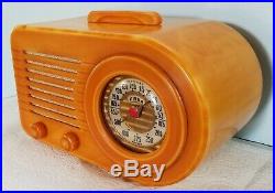 1946 Vintage Fada Bullet 1000 Catalin Radio No cracks Restored -Works great