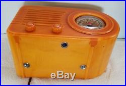 1946 Vintage Fada Bullet 1000 Catalin Radio No cracks Restored -Works great