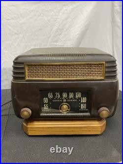 1946 Vintage General Electric Model 202 Tube Radio Works