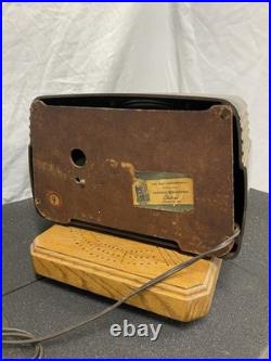 1946 Vintage General Electric Model 202 Tube Radio Works