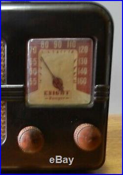 1946 Vintage Knight Ranger Bakelite tube Radio Model 83-275 in working condition