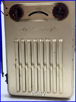1949 Automatic Radio Tom Thumb Buddy Portable Tube Radio Boston Vintage Untested