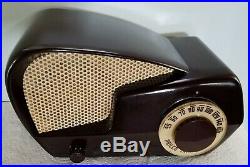 1949 Vintage Philco Boomerang AM Radio No cracks Jetsons 49-501 Works