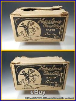 1950 Vintage Arvin HOPALONG CASSIDY RADIO with Scarce ORIGINAL COLOR CODED BOX