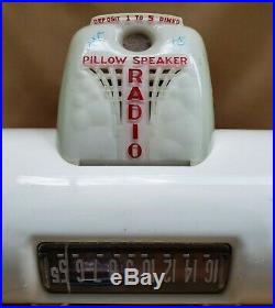 1950's VINTAGE DAHLBERG PILLOW SPEAKER COIN OP RADIO MODEL 4130-S RARE FIND