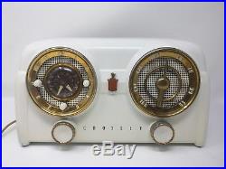 1950's Vintage Retro Crosley Dashboard Table Radio and Clock Work! Tested