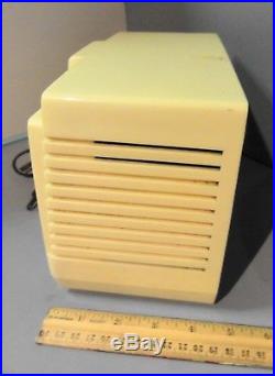 1950's Vintage Tube Clock Radio Alarm Jewel Model 5250 Sessions Movement