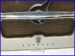 1950s Crosley Radio E 15 WE Table Top White Tube Vintage Radio Tested Works