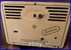 1950s Vintage Telefunken Jubilate 9 German Tube Radio-Works With Clock