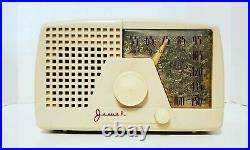 1951 Jewel 956 Ivory Plaskon AM Vintage Tube Radio Excellent