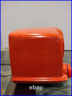 1951 Vintage CROSLEY BULLSEYE AM Tube BAKELITE RADIO 11-103 U Red Orange 1951 Vintage CROSLEY BULLSEYE AM Tube BAKELITE RADIO 11-103 U Red Orange