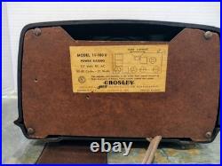 1951 Vintage CROSLEY BULLSEYE AM Tube BAKELITE RADIO 11-103 U Red Orange 1951 Vintage CROSLEY BULLSEYE AM Tube BAKELITE RADIO 11-103 U Red Orange
