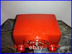 1951 Vintage CROSLEY BULLSEYE AM Tube BAKELITE RADIO 11-103 U Red Orange 1951 Vintage CROSLEY BULLSEYE AM Tube BAKELITE RADIO 11-103 U Red Orange