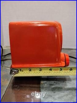 1951 Vintage CROSLEY BULLSEYE AM Tube BAKELITE RADIO 11-103 U Red Orange 1951 Vintage CROSLEY BULLSEYE AM Tube BAKELITE RADIO 11-103 U Red Orange