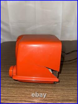1951 Vintage CROSLEY BULLSEYE AM Tube BAKELITE RADIO 11-103 U Red Orange (As Is)
