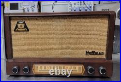1954 Vintage Hoffman AM vacuum tube radio Model MW-601 overhauled + bluetooth