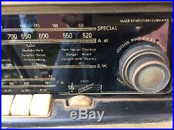 1955 Vintage Opus 6 Or 7Telefunken Hi-Fi System Tube AM/FM/SWithSpecialBand Radio