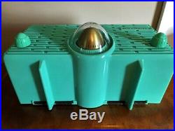1957 Motorola 56H Turbine Vintage Tube Radio Seafoam Green Urea Plastic Mint