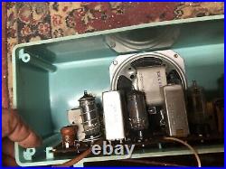 1957 Motorola 57 R Mid Century Atomic Age AM Vintage Radio Turquoise Works